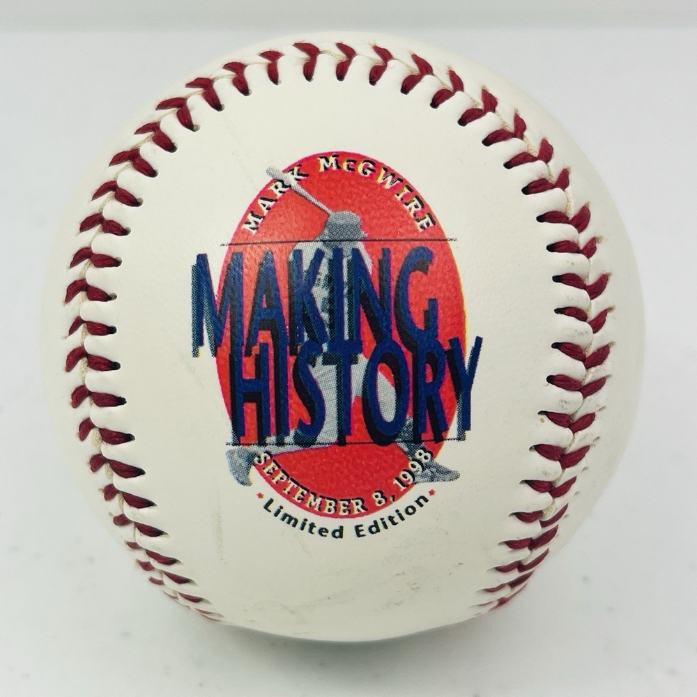 Mark McGwire Collector Baseball Making History Sep 8 1998 Home Run 62 Ball MLB - Picture 2 of 8